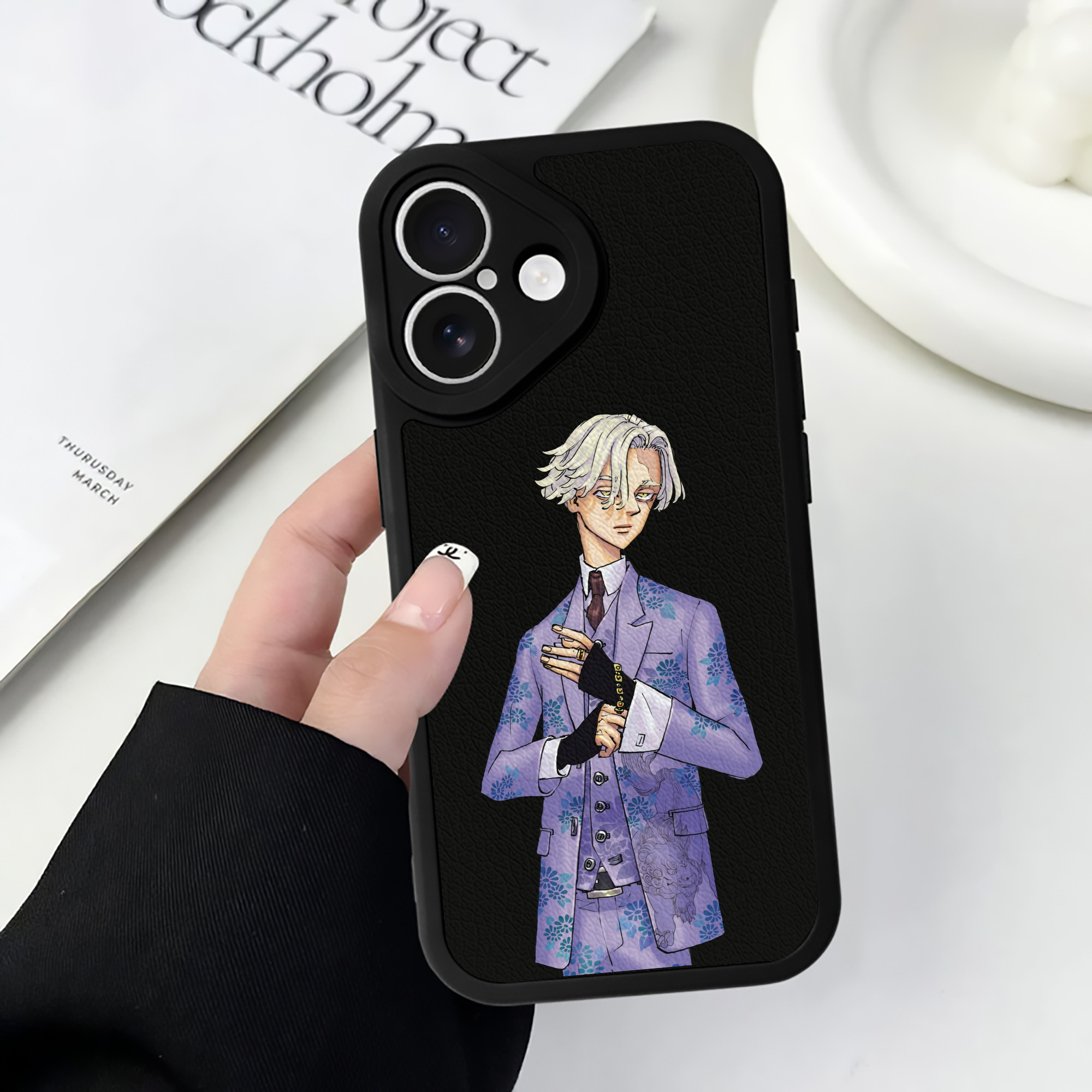（画像用） 東京リベンジャーズ Tokyo Revengers 【iPhone 16シリーズ対応】シリコンスマホケース（レザー調） 材質：シリコン